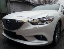 Защита радиатора Mazda 6 2012-2015 black низ PREMIUM