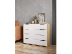 Комод Оптима ОП-04 Дуб Крафт Золотой/Меренга