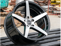 Комплект дисков R18 9,0J ET+20 5*114,3 Vossen VPS-303 Черный глянец с полированными лучами (G520)