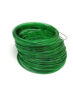 Проволока алюминиевая, 1 мм 10 м,  цвет зеленый