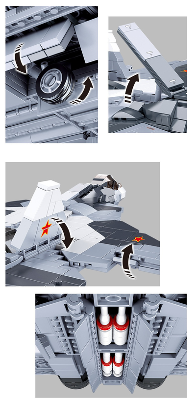 Слубан конструктор самолет СУ-57 российский многофункциональный истребитель пятого поколения