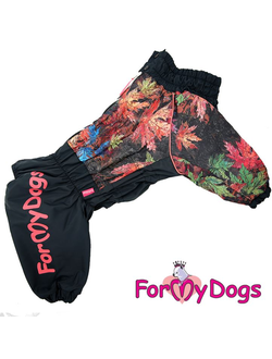 Комбинезон Листья черный