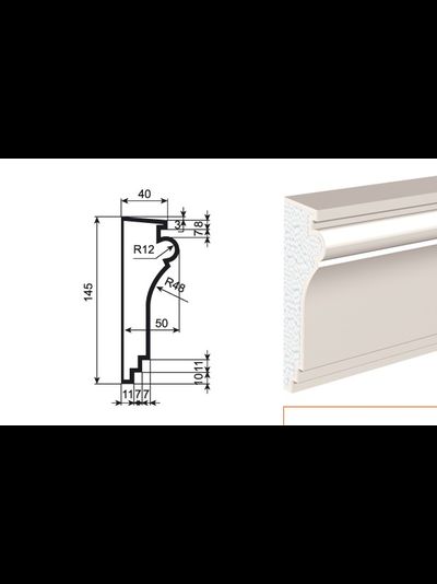 Lepninaplast МВ-145/5 фасадный молдинг из пенополистирола