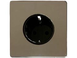 Розетка с заземлением T&J Electric Ultimate II Polished Chrome