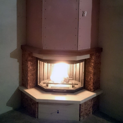 Пример топки с облицовкой