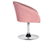 Кресло дизайнерское DOBRIN EDISON, розовый велюр (1922-16)