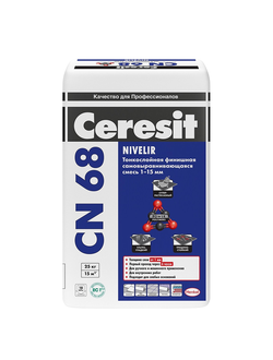 Тонкослойная самовыравнивающаяся смесь Ceresit CN 68 (от 1 до 15мм), 25кг