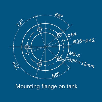 Датчик уровня воды или топлива, Мореман 10-190 Ом, 350 мм