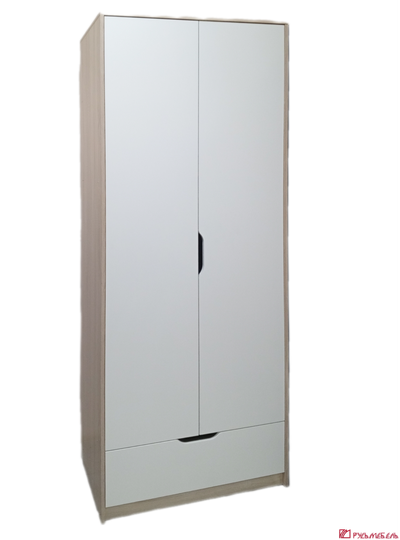 МОЛОДЕЖНЫЙ 1М Шкаф 2-дверный с ящиком (штанга)
