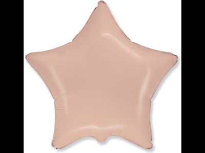 Шар (18''/46 см) Звезда, Пудра, Макарунс
