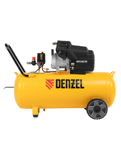 Компрессор воздушный DKV2200/100, Х-PRO 2.2 кВт, 400 л/мин, 100л Denzel