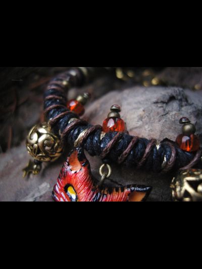 "Шатёр Царевны Лисички", яркий браслет в стиле фэнтези