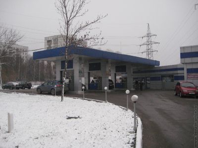 Реклама на АЗС в районе Северное Чертаново