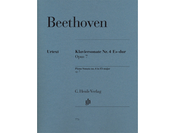 Beethoven. Sonate №4 Es-dur op.7; für Klavier