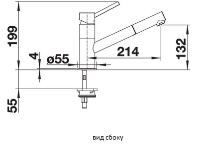 Смеситель Blanco KANO-S Silgranit