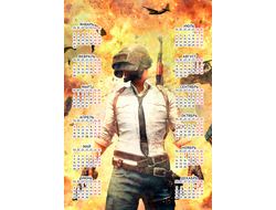 Календарь настенный PlayerUnknown’s Battlegrounds, PUBG, ПУБГ №21