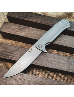 Складной нож Чиж NEXT сталь AUS10, рукоять G10, цвет NardoGrey