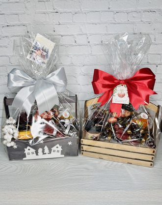 Деревянный бокс С орехами Silver