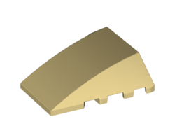 Wedge 4 x 4 Triple Curved No Studs, Tan (47753 / 6346113)