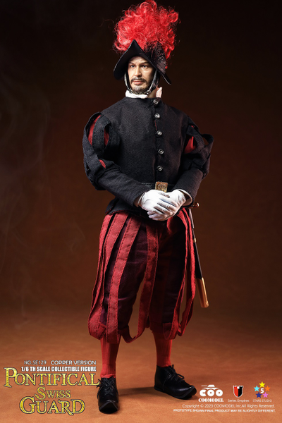 Капитан швейцарской гвардии (медная версия) - Коллекционная ФИГУРКА 1/6 scale SERIES OF EMPIRES - PONTIFICAL SWISS CAPTAIN (EXCLUSIVE CUPRONICKEL VERSION) (SE129) - COOMODEL
