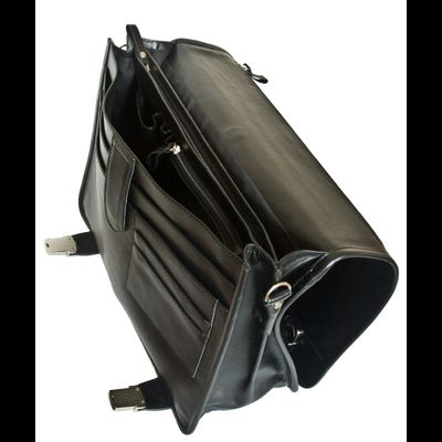 Кожаный портфель Arietta black (арт. 2018-01)