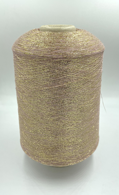 TORCITURA di DOMASO BACH LUREX  люрекс 1/ 34000 65% ВИСКОЗА 35% PL  (вес 50 грамм, длина 1700 метров) цв.52 розовое золото