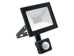 Светодиодный прожектор Saffit  с ИК датчиком движения 20W(1800lm) 2835SMD 6400K 6K черный SFL80-20 IP65 29522