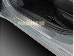 Накладки порогов RIVAL (4 шт.) Hyundai Elantra 2021-