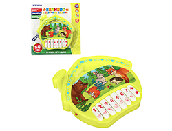 Игрушка интерактивная "Пианино Сказочные песенки", звук, PP, 2АА, 20,3x21,4x2,8см