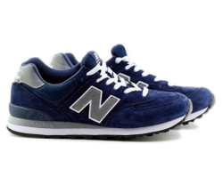 New Balance 574 синие с белым