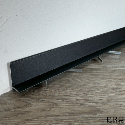 Щелевой плинтус Pro Design Mini L 601 Черный Муар