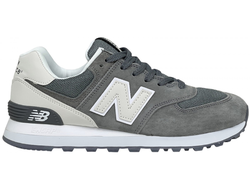 NEW BALANCE 574 GREY WHITE СЕРЫЕ С БЕЛЫМ