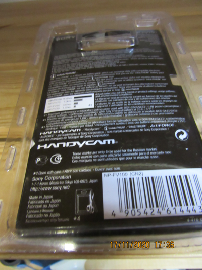 Аккумулятор Sony NP-FV100