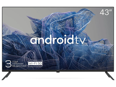 Телевизор KIVI 43U740NB 43&quot;, Smart, Google ATV, 4K UHD Черный