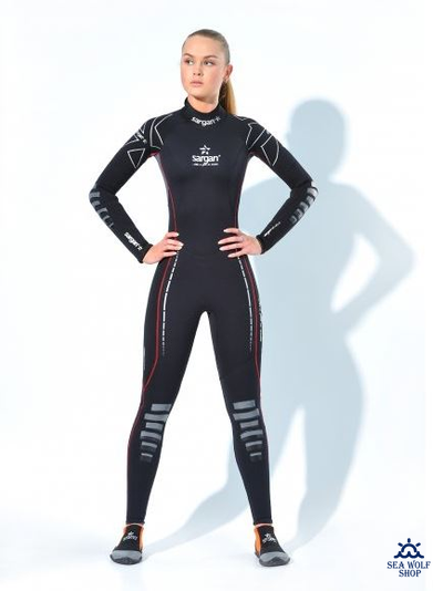 Гидрокостюм неопрен 3мм Sargan "NERO" Long lady р.S