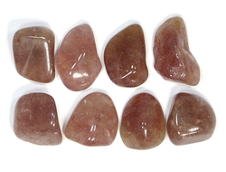 Авантюрин красный, галтовка в ассортименте, Канада (15-25 мм, 3-4 г) №21432