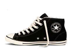 Зимние кожаные кеды Converse All Star Dainty 540309 черные