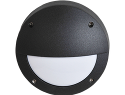 Светильник накладной Ecola B4140S влагозащ.матов.круг с реснич.черный алюм.1*GX53 IP65 145х145х65 FB53ESECS