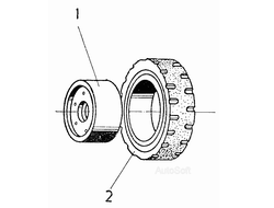 Колесо в сборе 450/160-320 6089.00.00.00