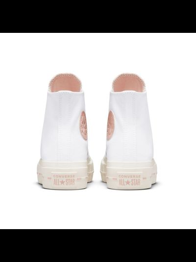 Кеды Converse Lift Platform Chuck Taylor All Star Crafted Canvas высокие белые на платформе