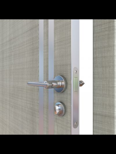 ТАНДОР МОДЕЛЬ 506, ДУБ СЕРЫЙ/ АЛЮМИНИЕВАЯ КРОМКА ПО ТОРЦАМ/ ВЕРТИКАЛЬНЫЕ АЛЮМИНИЕВЫЕ МОЛДИНГИ