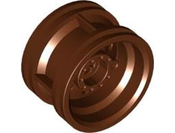 Wheel 30.4mm D. x 20mm with No Pin Holes and Reinforced Rim, Reddish Brown (56145 / 4618633)