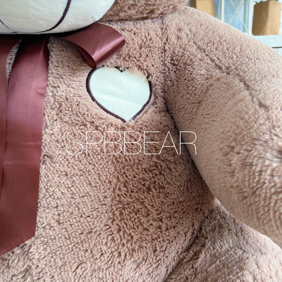 Огромный плюшевый медведь 180 см кофейный Михель