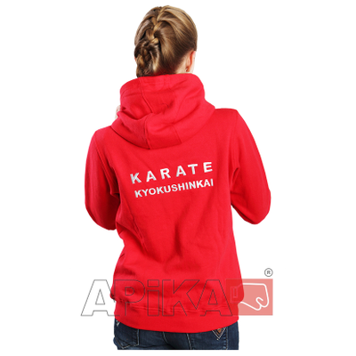 APIKA Толстовка на молнии с вышивкой символики (женская модель)