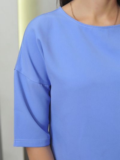 Блузка Арт: 694-1023-голубой