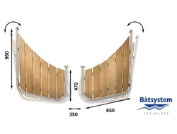 Транцевая площадка Batsystem PS65 950 x 650 x 470 мм, 9519037426