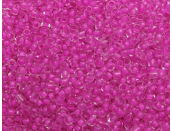 Бисер Китайский №12-138 прозрачный с внутренним розовым окрашиванием, 50 грамм
