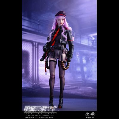 Рапи (Goddess of Victory: NIKKE) - Коллекционная фигурка 1/6 Battle Angel Series Part One Black Fire Mirabelle Rose (BG-001) - POPTOYS x COLOUR STUDIO