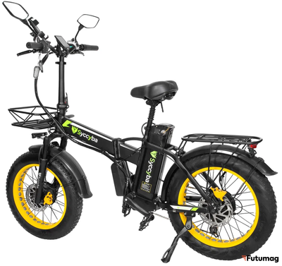 Электровелосипед SYCCYBA H1 (F10) DUAL 23AH желтый