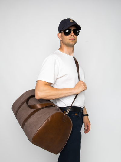 Портплед + дорожная сумка (2 в 1) Palermo Premium 
brown (арт. 4038-63)